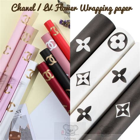 lv flower wrapping paper